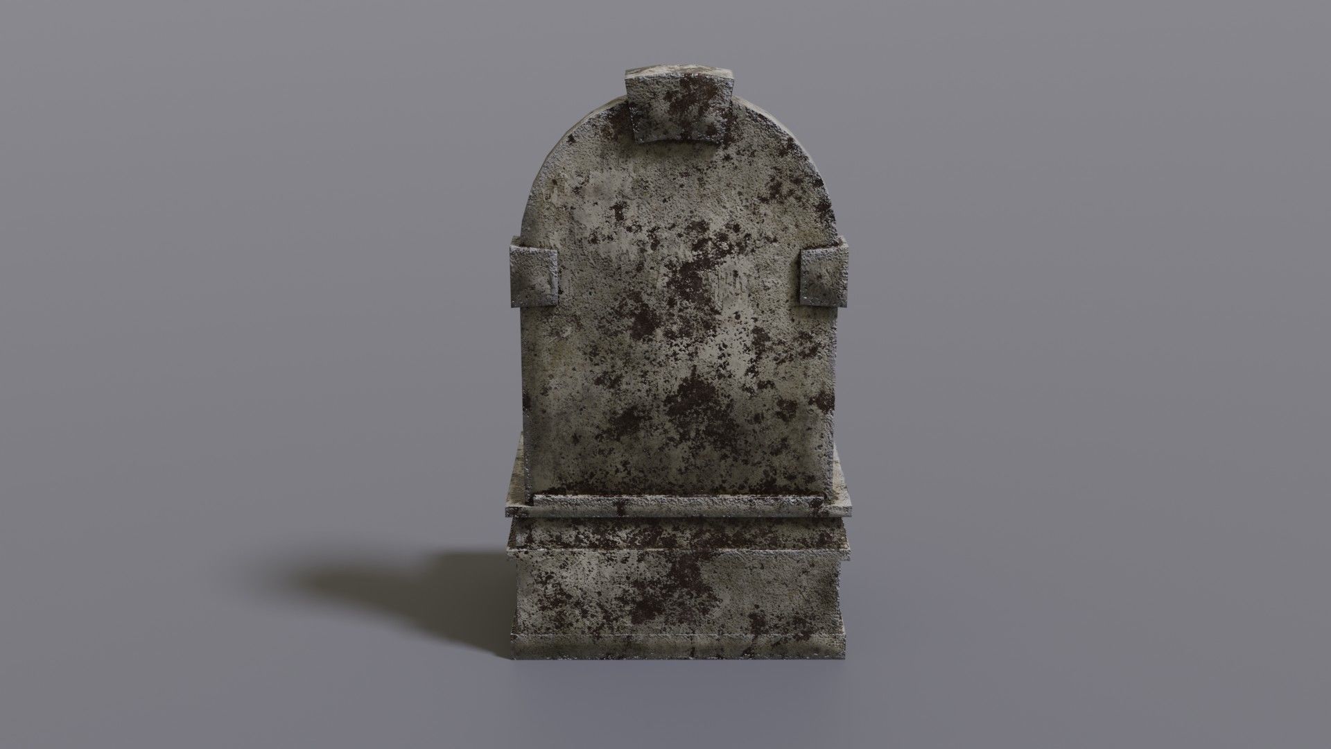 Fountain wooden box Low-poly 3D model_8