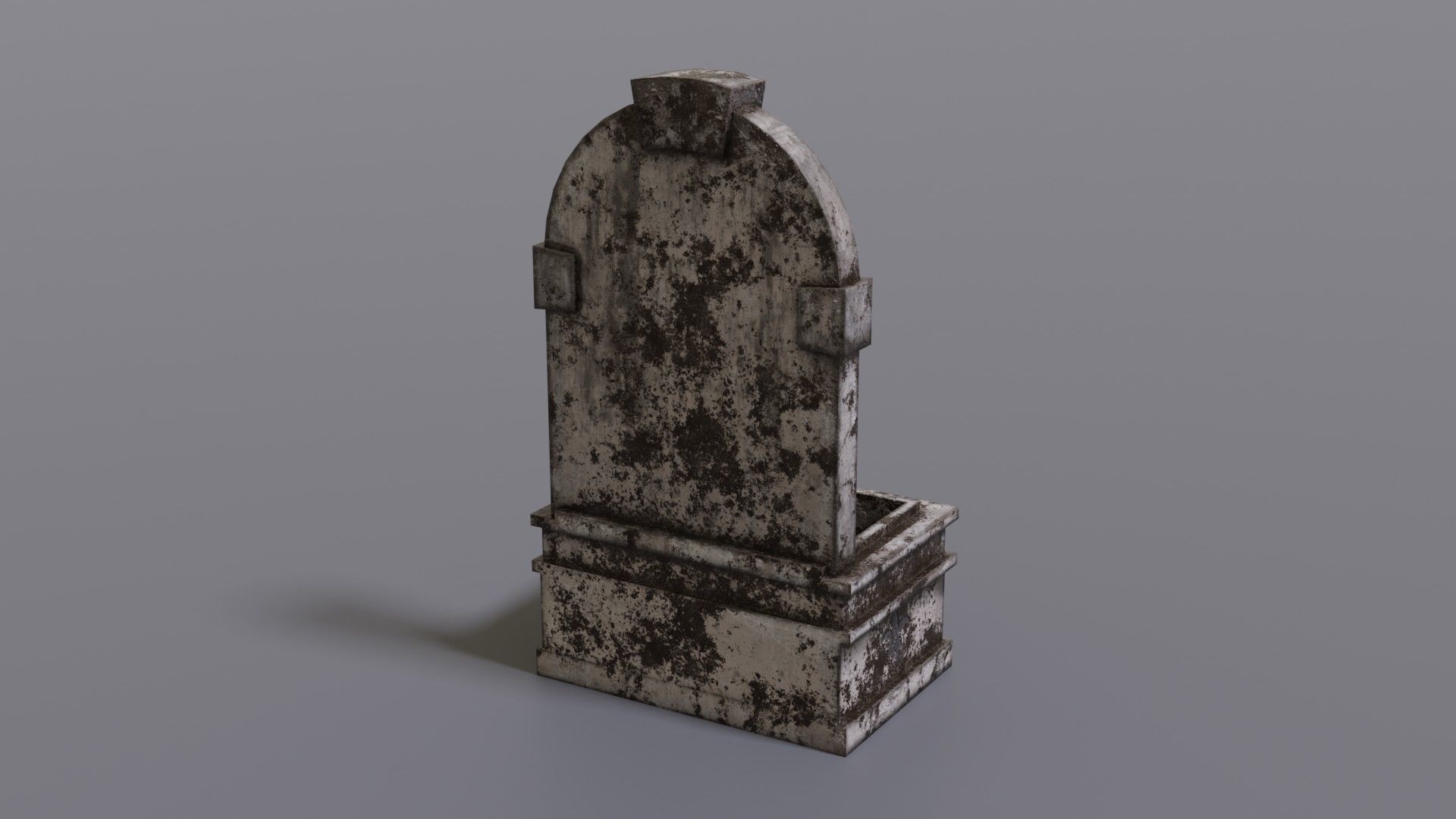 Fountain metal box Low-poly 3D model_7