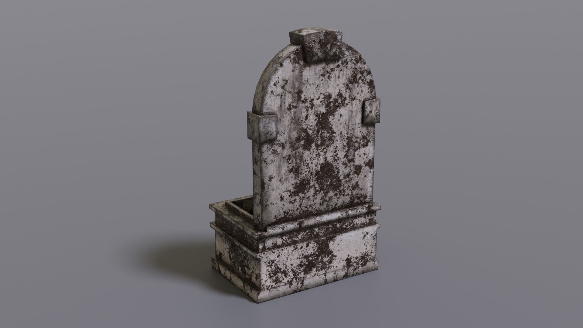 Fountain metal box Low-poly 3D model_9