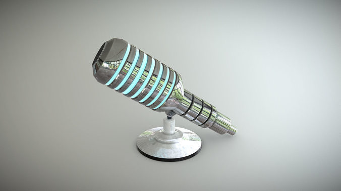 Microphone Low-poly 3D model