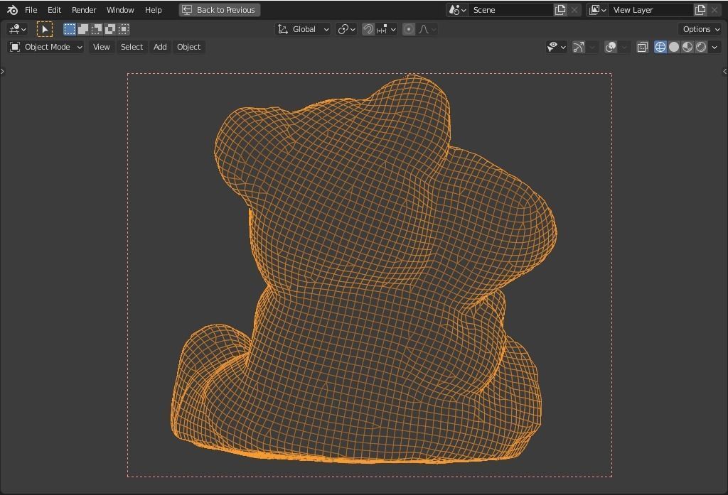 plaster bear   trumpet player Low-poly 3D model_10