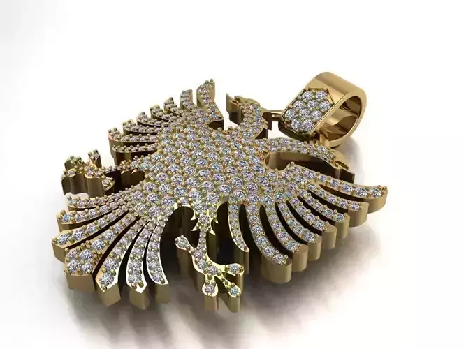 Coat of arms of Russia necklace   421