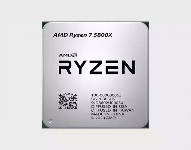 CPU AMD Ryzen 7 5800X Low-poly 3D model