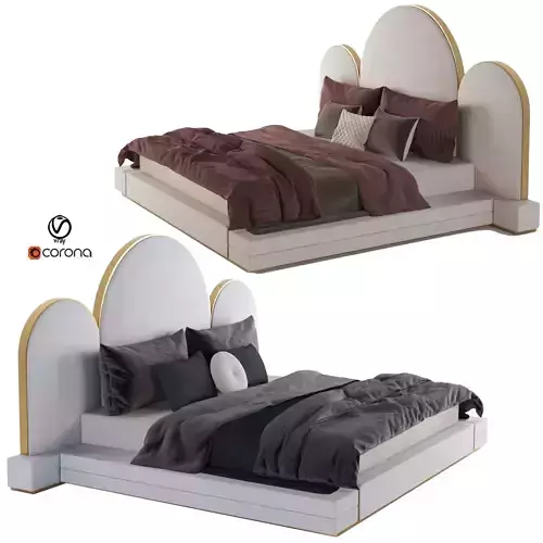 Crescent Bedhead Master bedroom 3D model