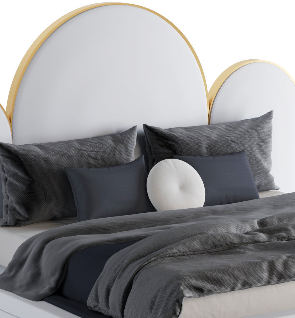 Crescent Bedhead Master bedroom 3D model_4