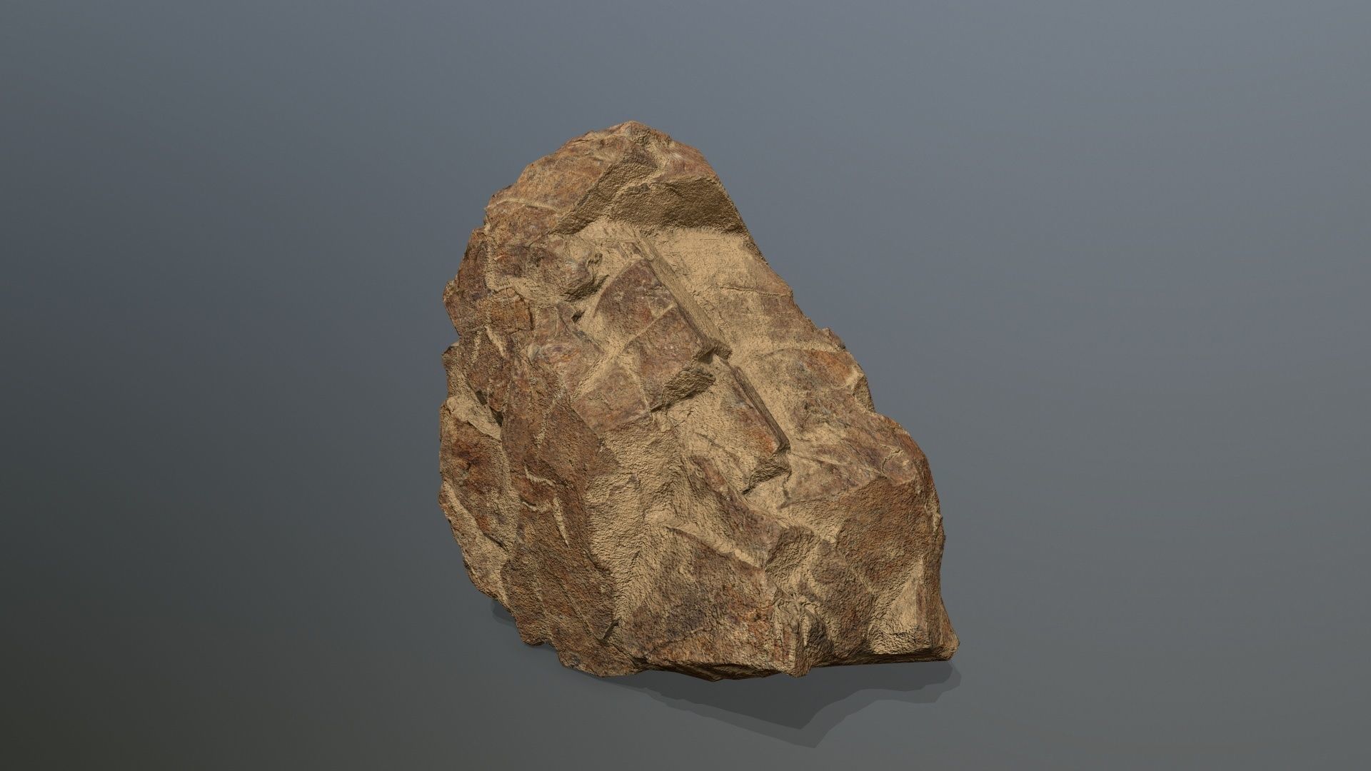 desert rocks Low-poly 3D model_14
