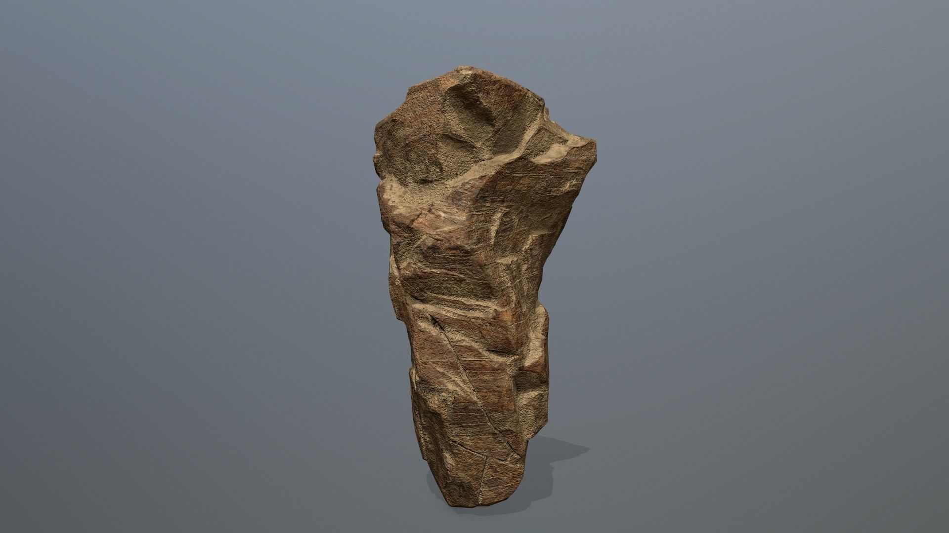 desert rocks Low-poly 3D model_20