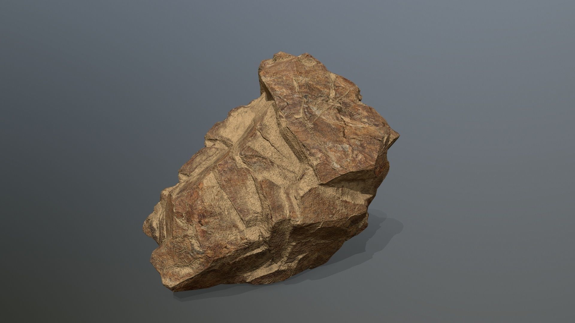 desert rocks Low-poly 3D model_15