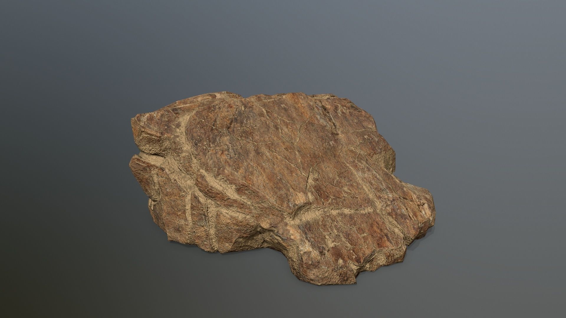 desert rocks Low-poly 3D model_17