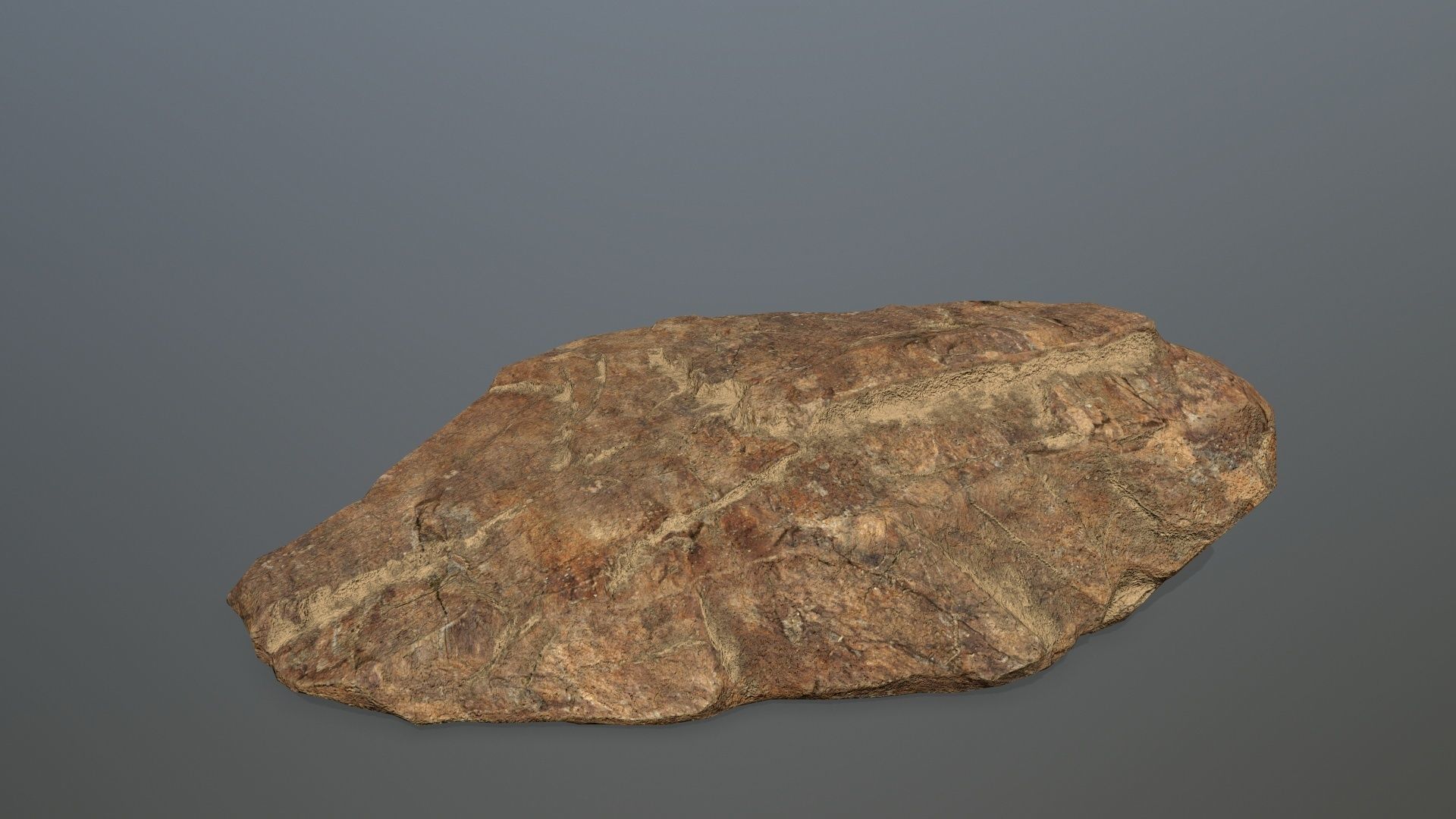 desert rocks Low-poly 3D model_19