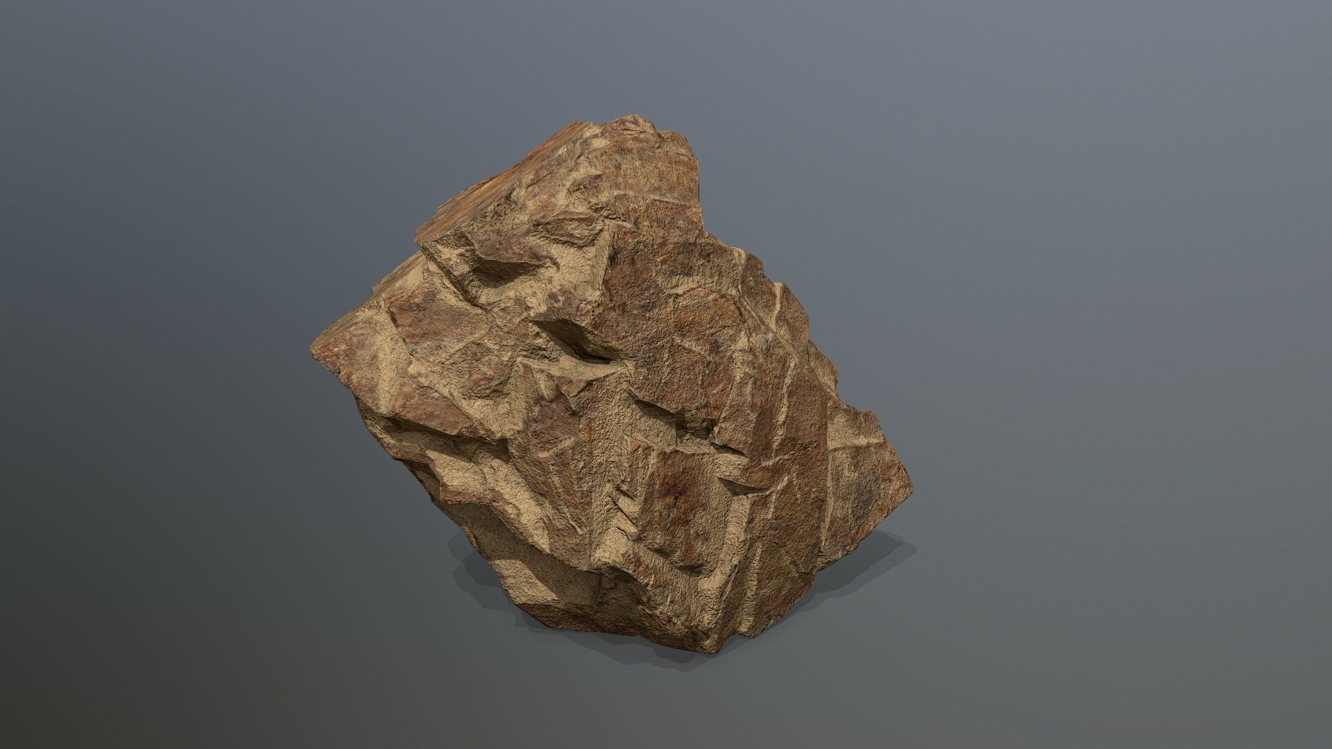 desert rocks Low-poly 3D model_13