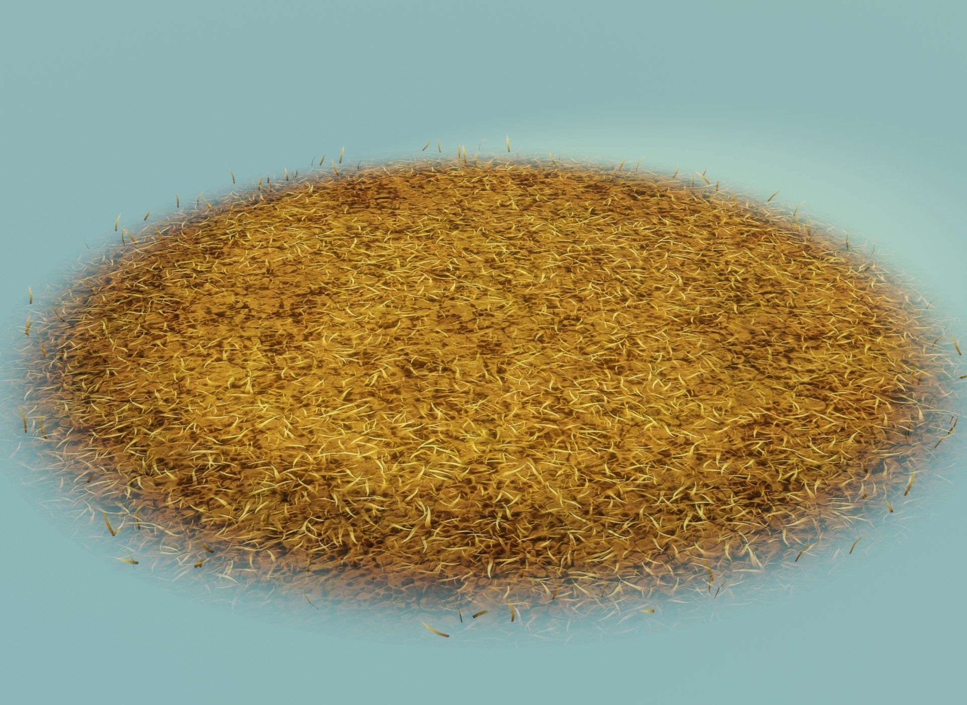 Cartoon Savanna Terrain 3D Model Low-poly 3D model_3