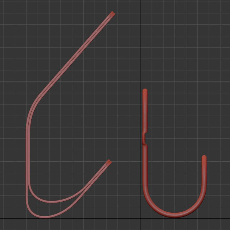 West elm wall hook Low-poly 3D model_3