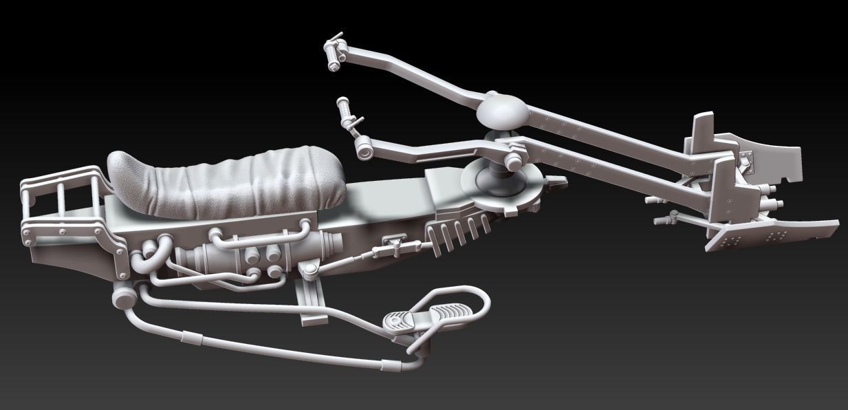 Mandalorian Swoop Bike 3D Print STL 3D print model_5