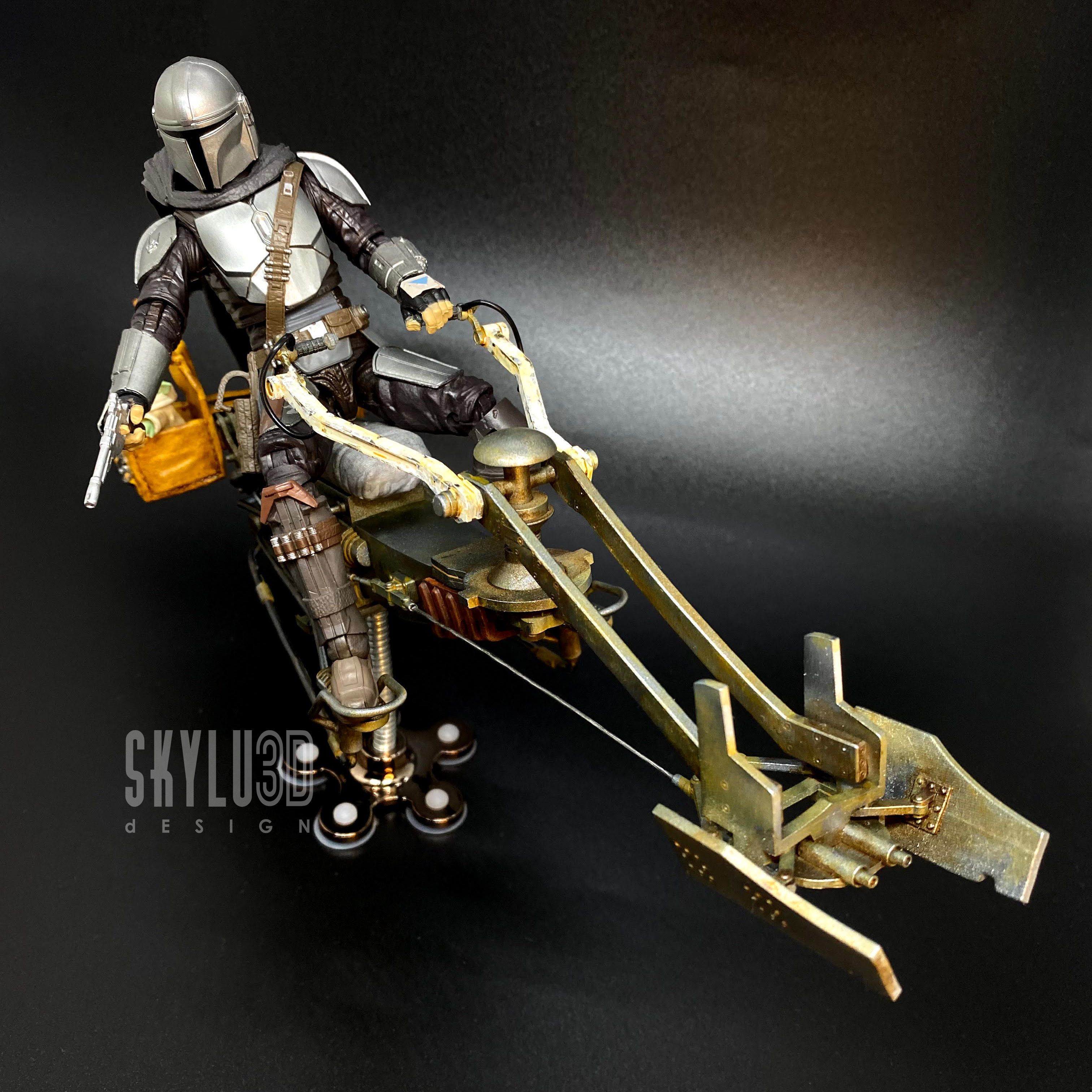 Mandalorian Swoop Bike 3D Print STL 3D print model_3