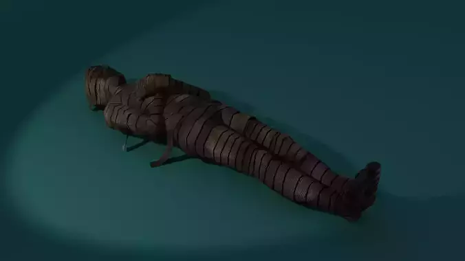 Mummy man lying 3D model