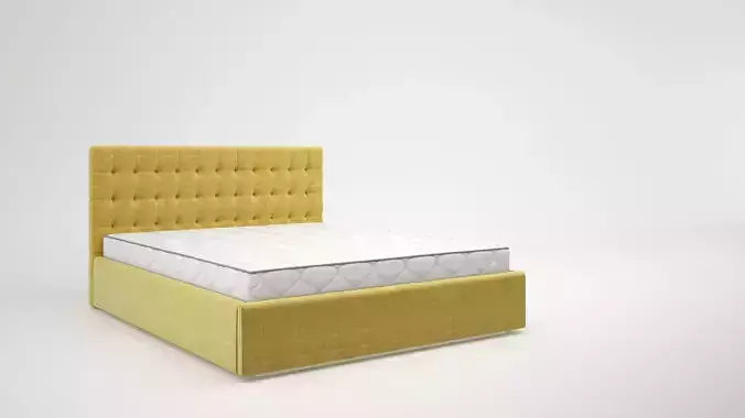 upholstered bed with mattress 10