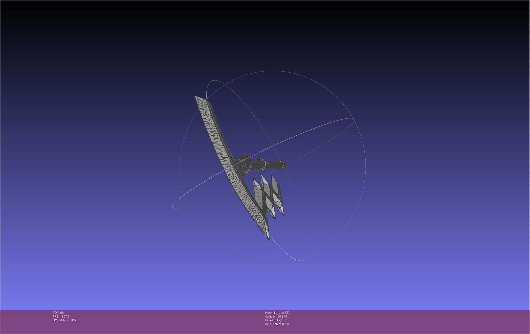 Fire Emblem Libra Axe 3D print model_27