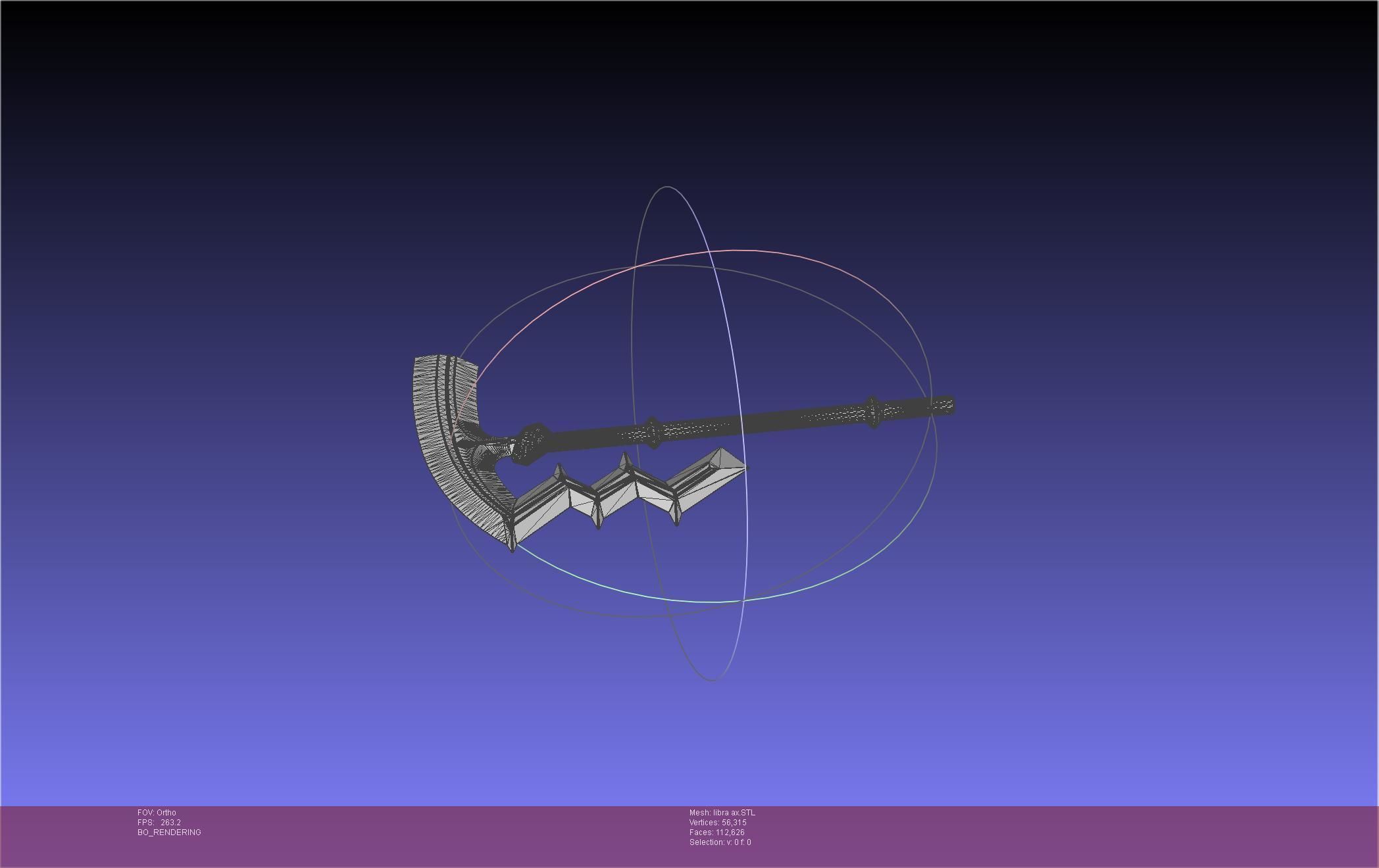 Fire Emblem Libra Axe 3D print model_30