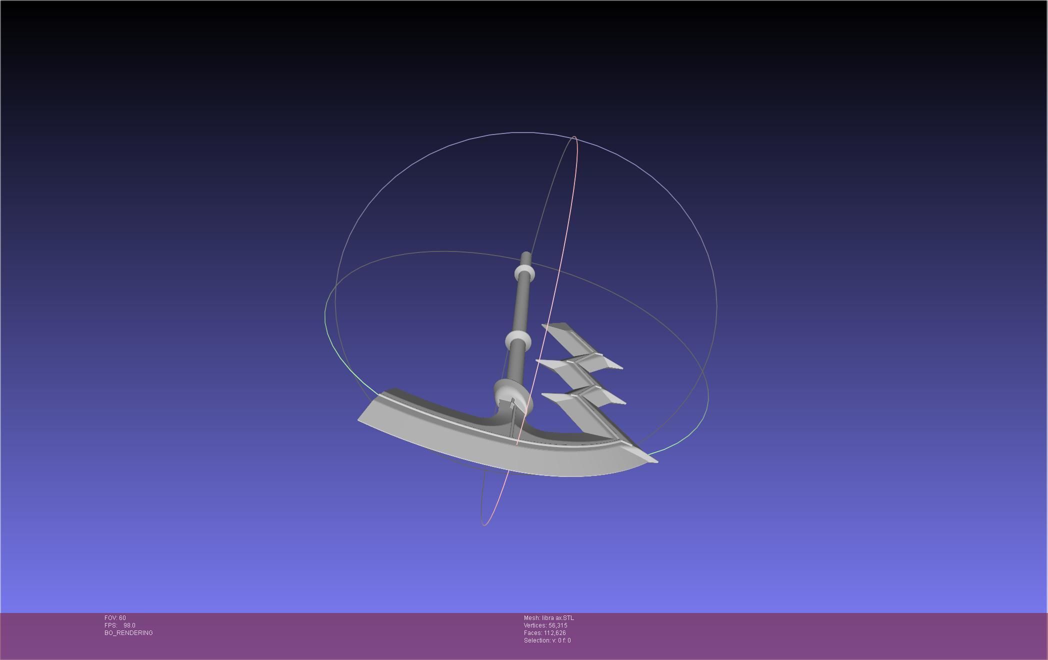 Fire Emblem Libra Axe 3D print model_5