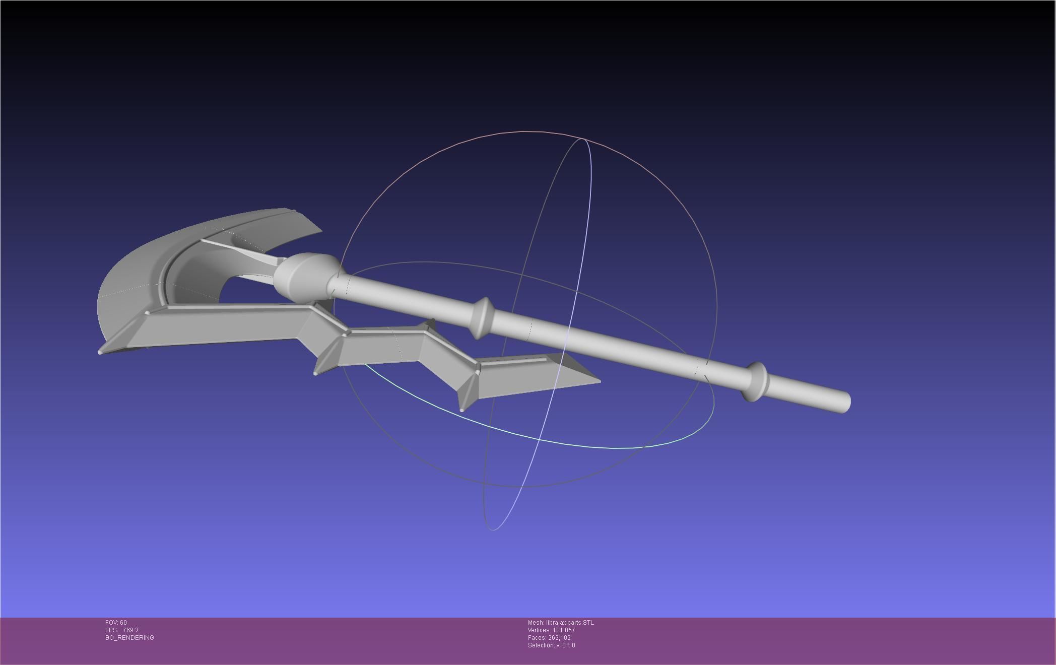 Fire Emblem Libra Axe 3D print model_59