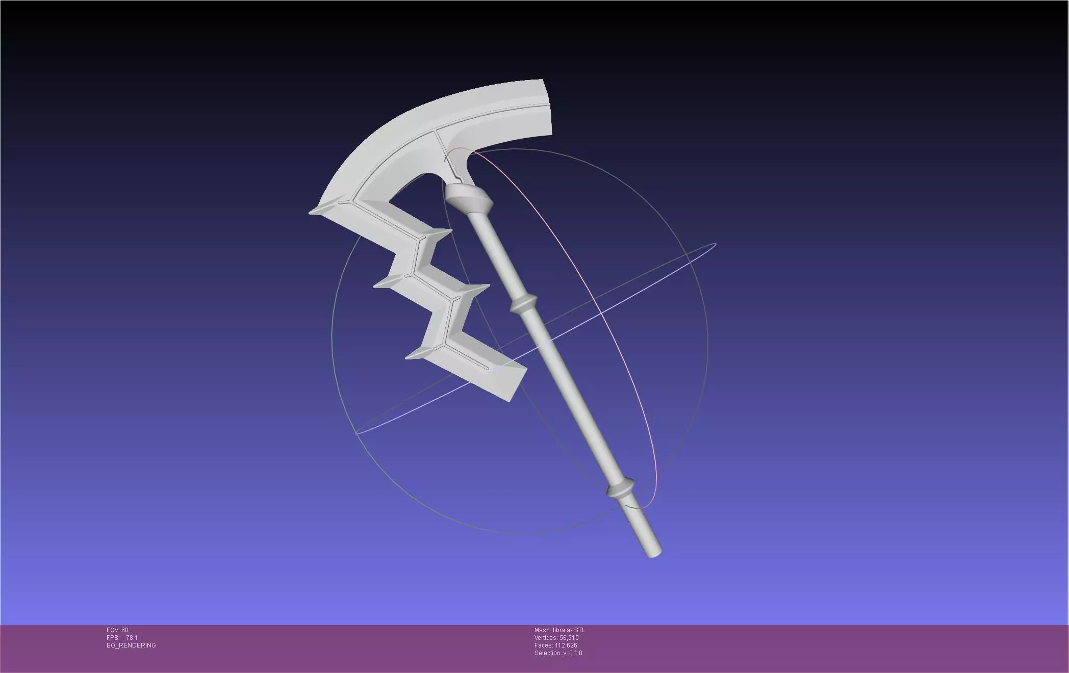 Fire Emblem Libra Axe 3D print model_0