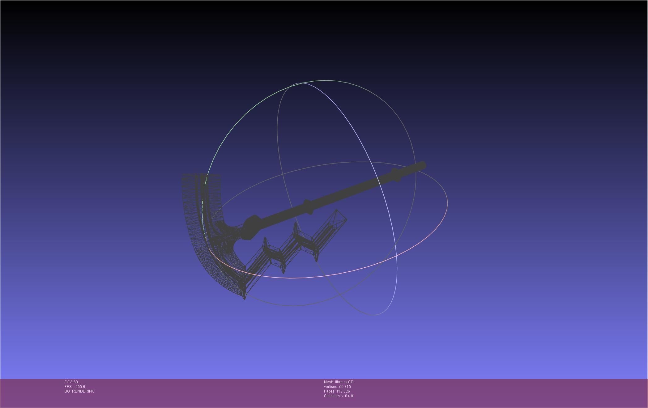 Fire Emblem Libra Axe 3D print model_29