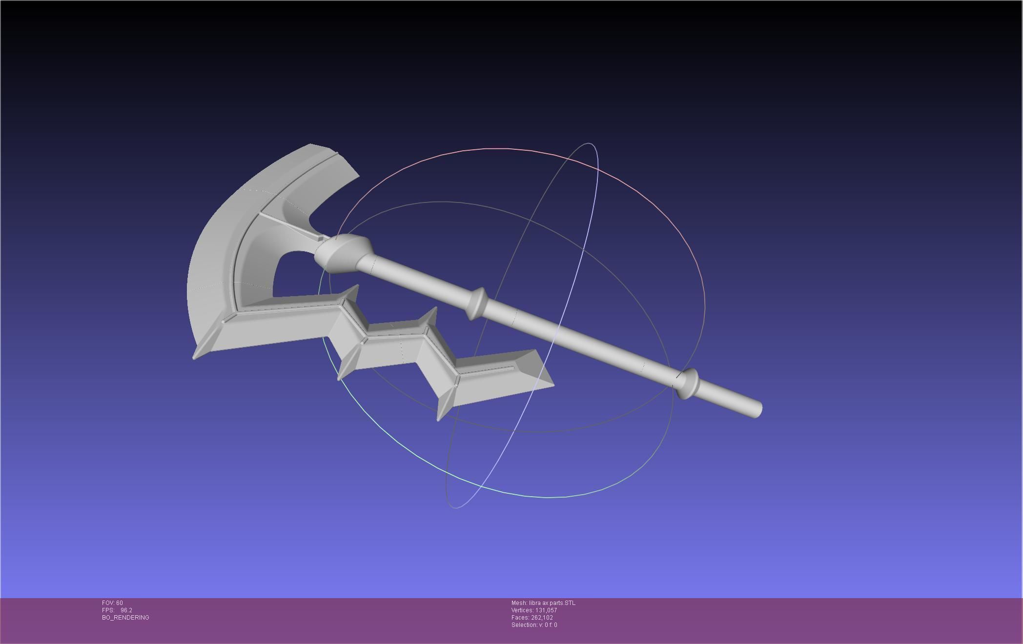 Fire Emblem Libra Axe 3D print model_46