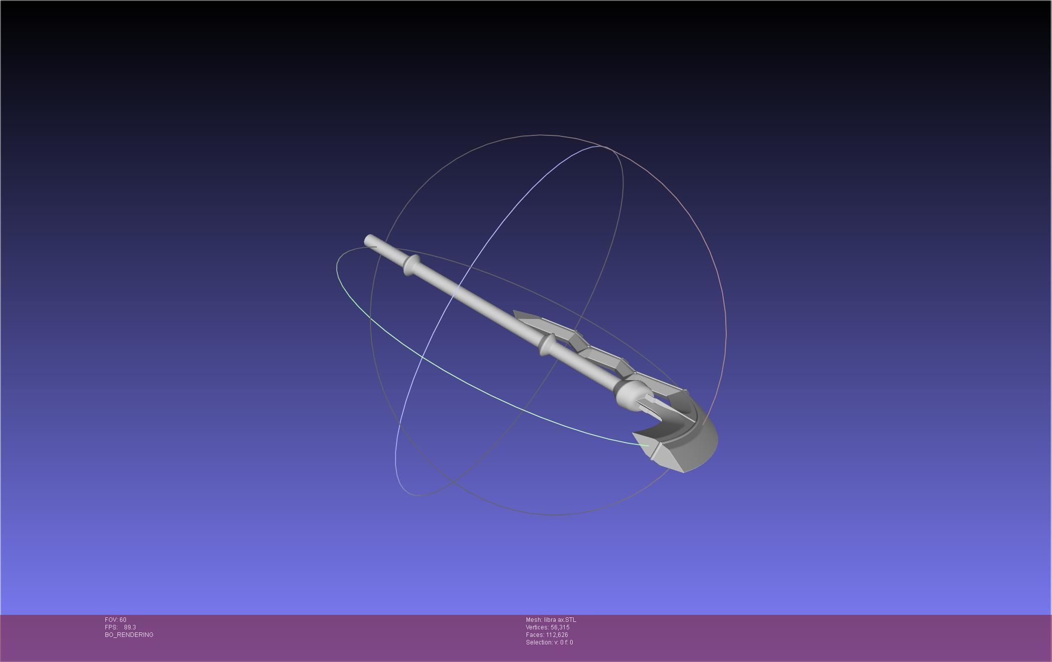 Fire Emblem Libra Axe 3D print model_12