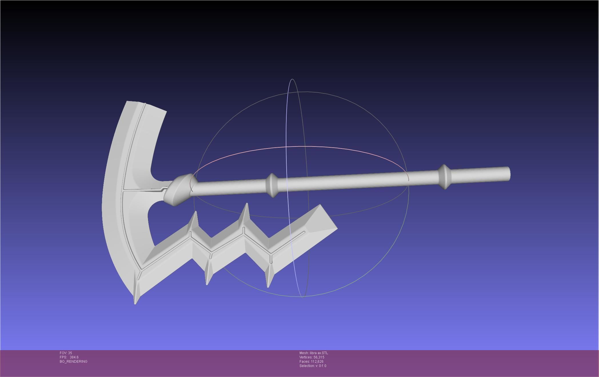Fire Emblem Libra Axe 3D print model_43