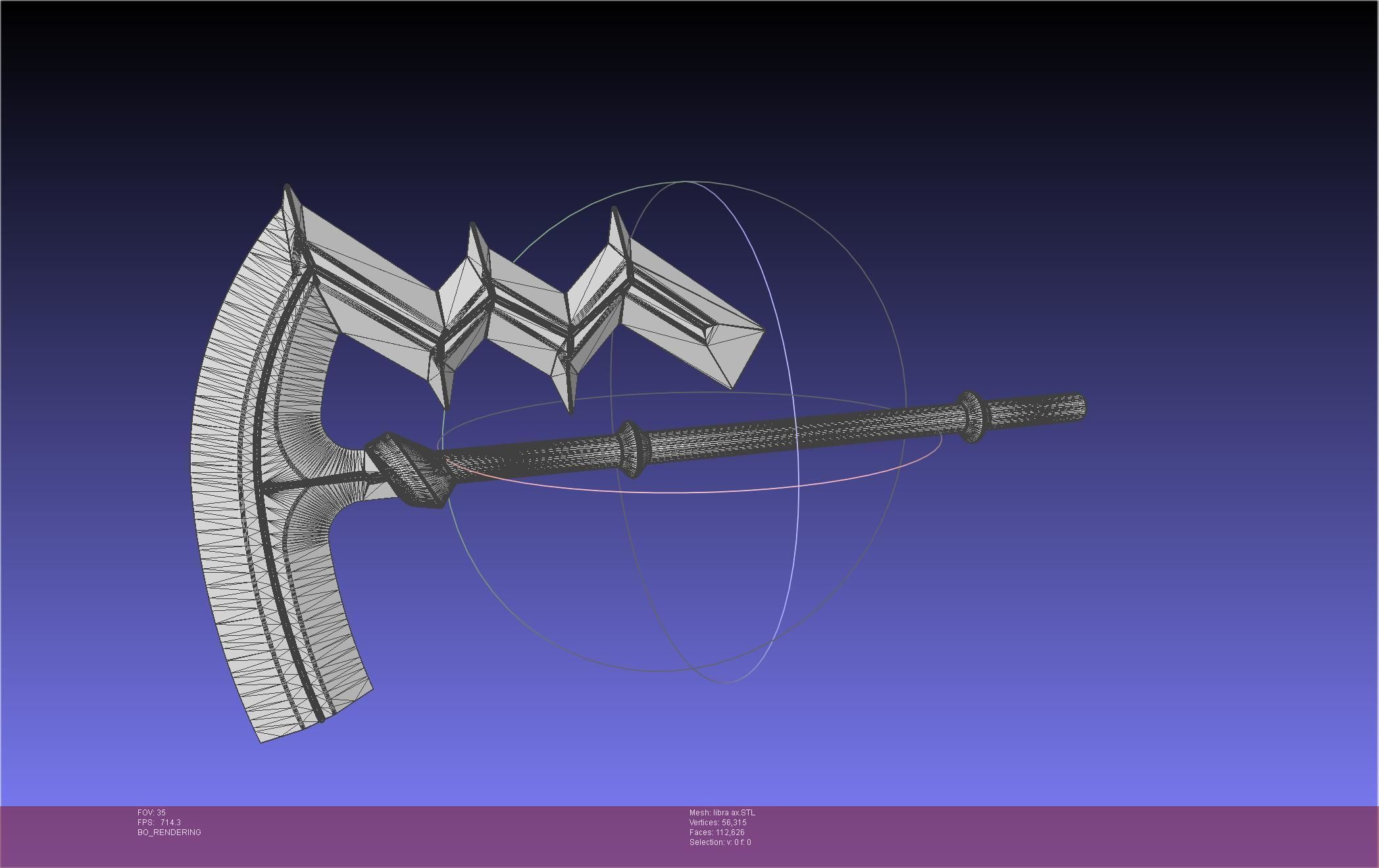 Fire Emblem Libra Axe 3D print model_36