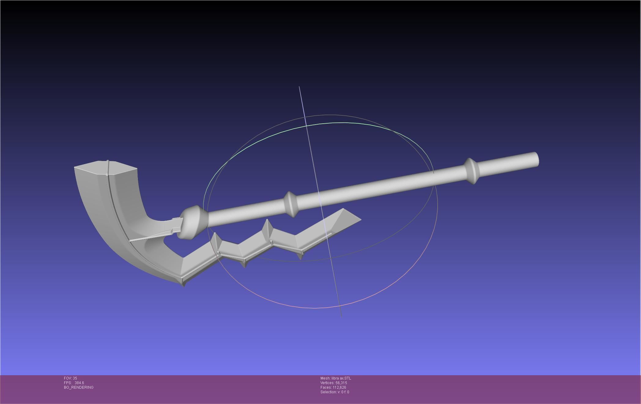 Fire Emblem Libra Axe 3D print model_41