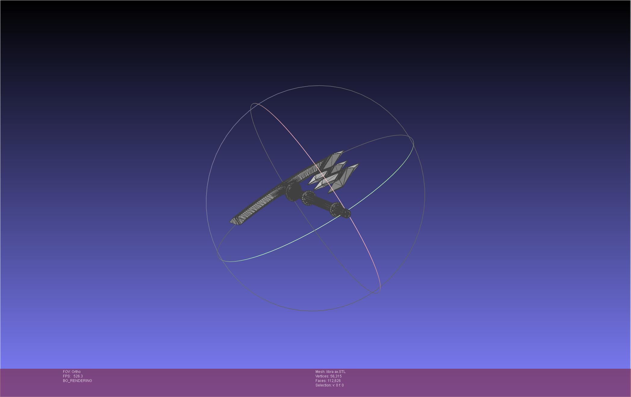 Fire Emblem Libra Axe 3D print model_33