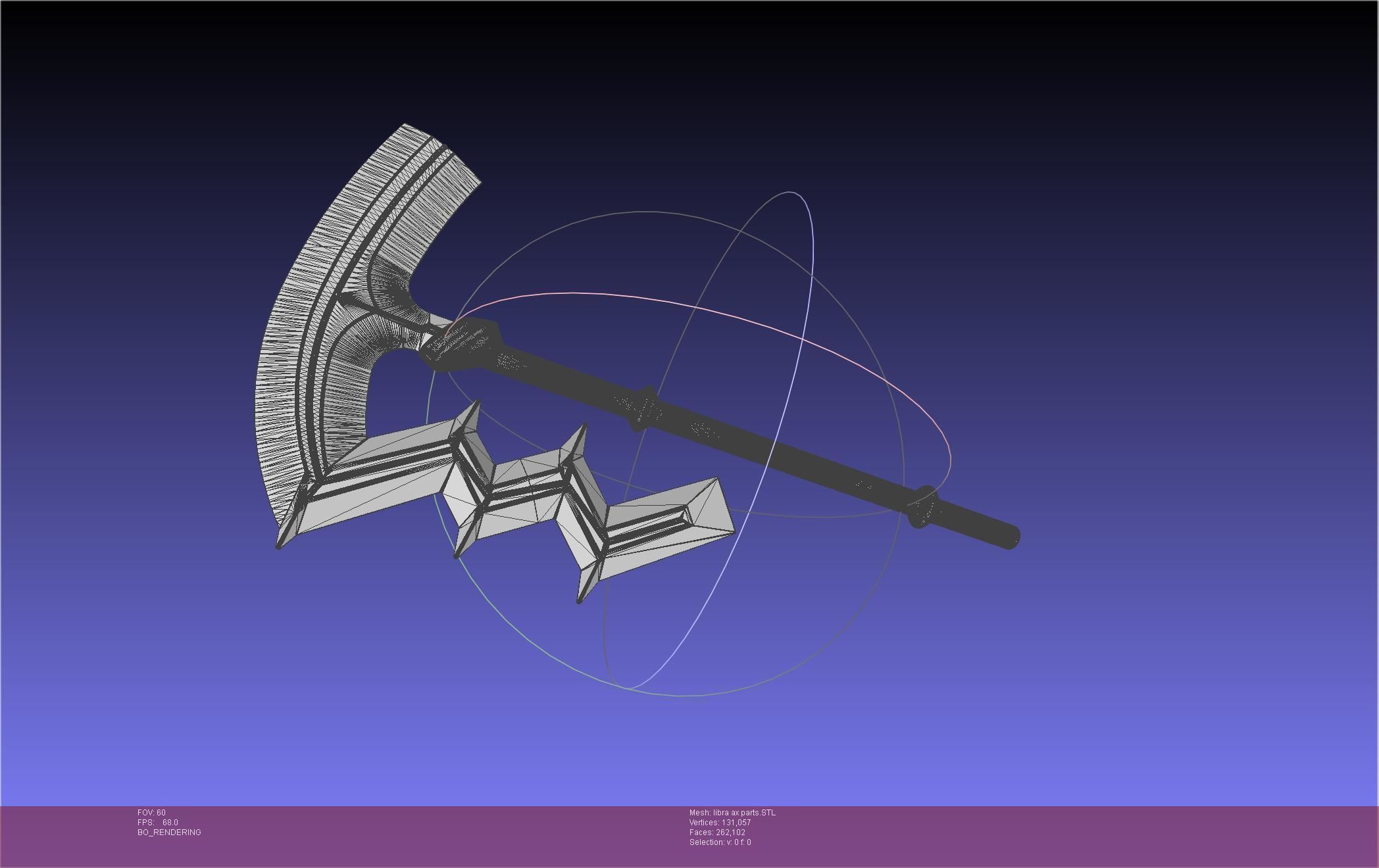 Fire Emblem Libra Axe 3D print model_48