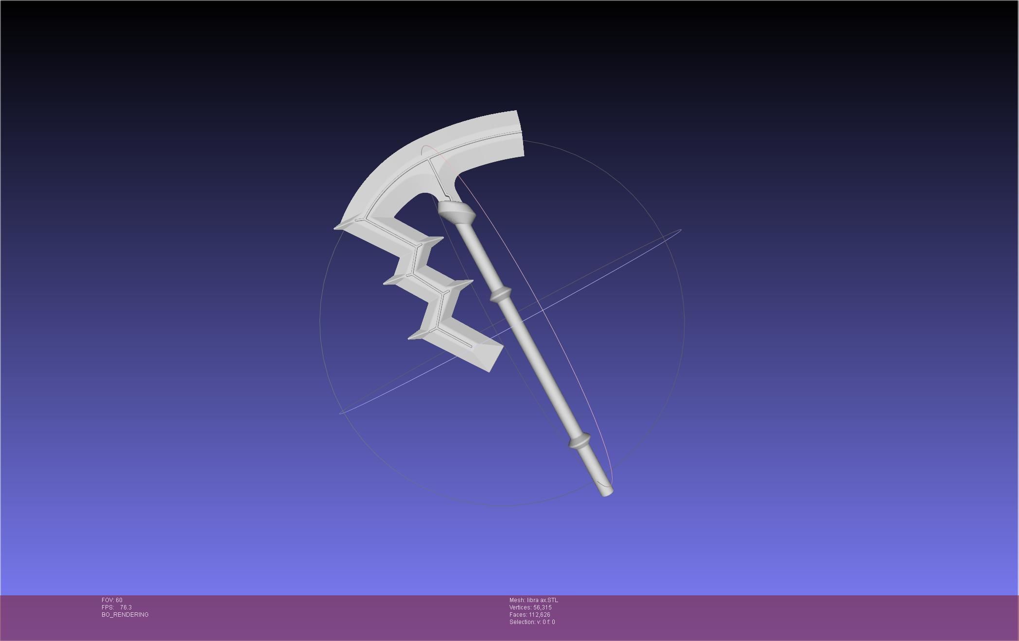 Fire Emblem Libra Axe 3D print model_1