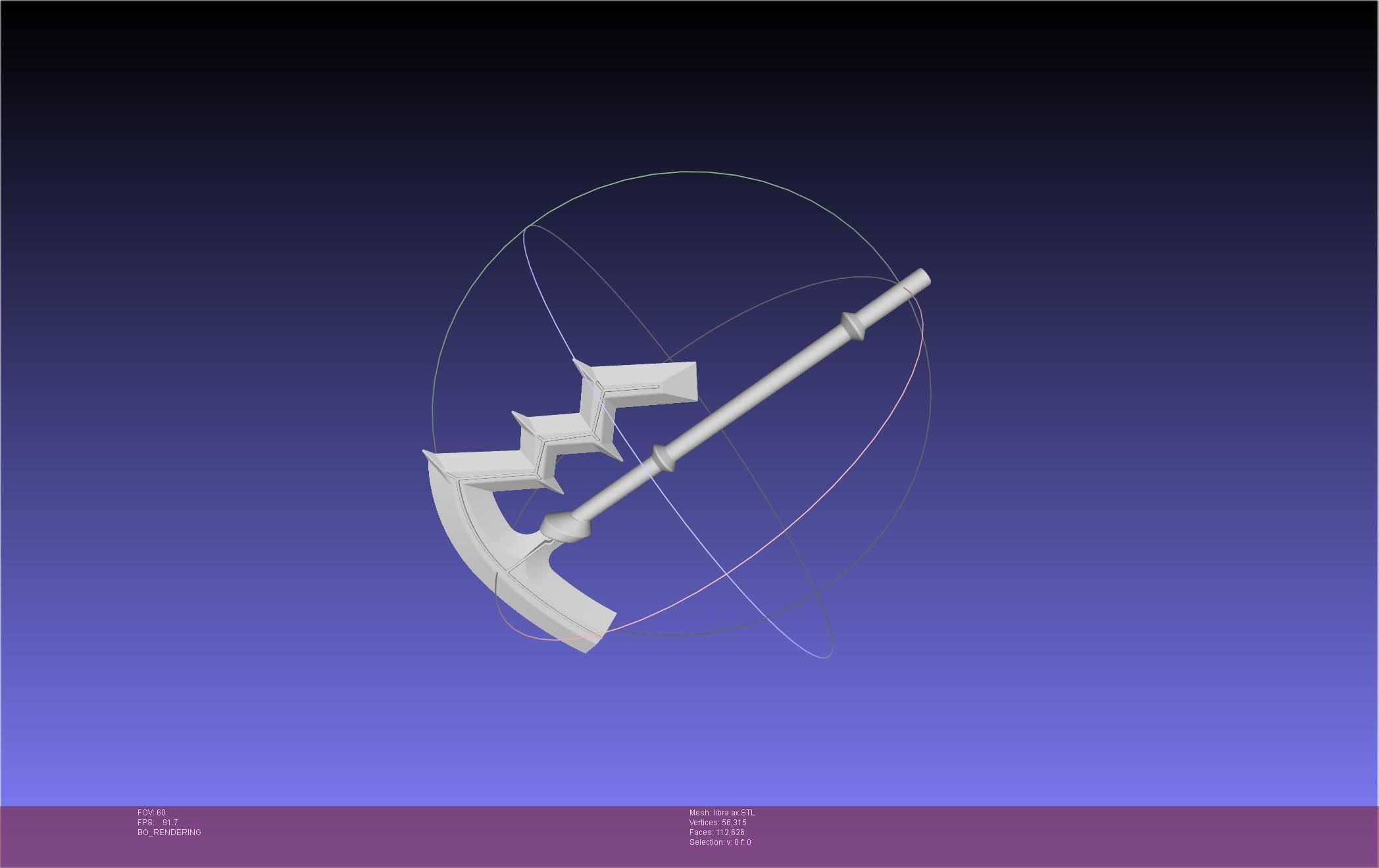 Fire Emblem Libra Axe 3D print model_14