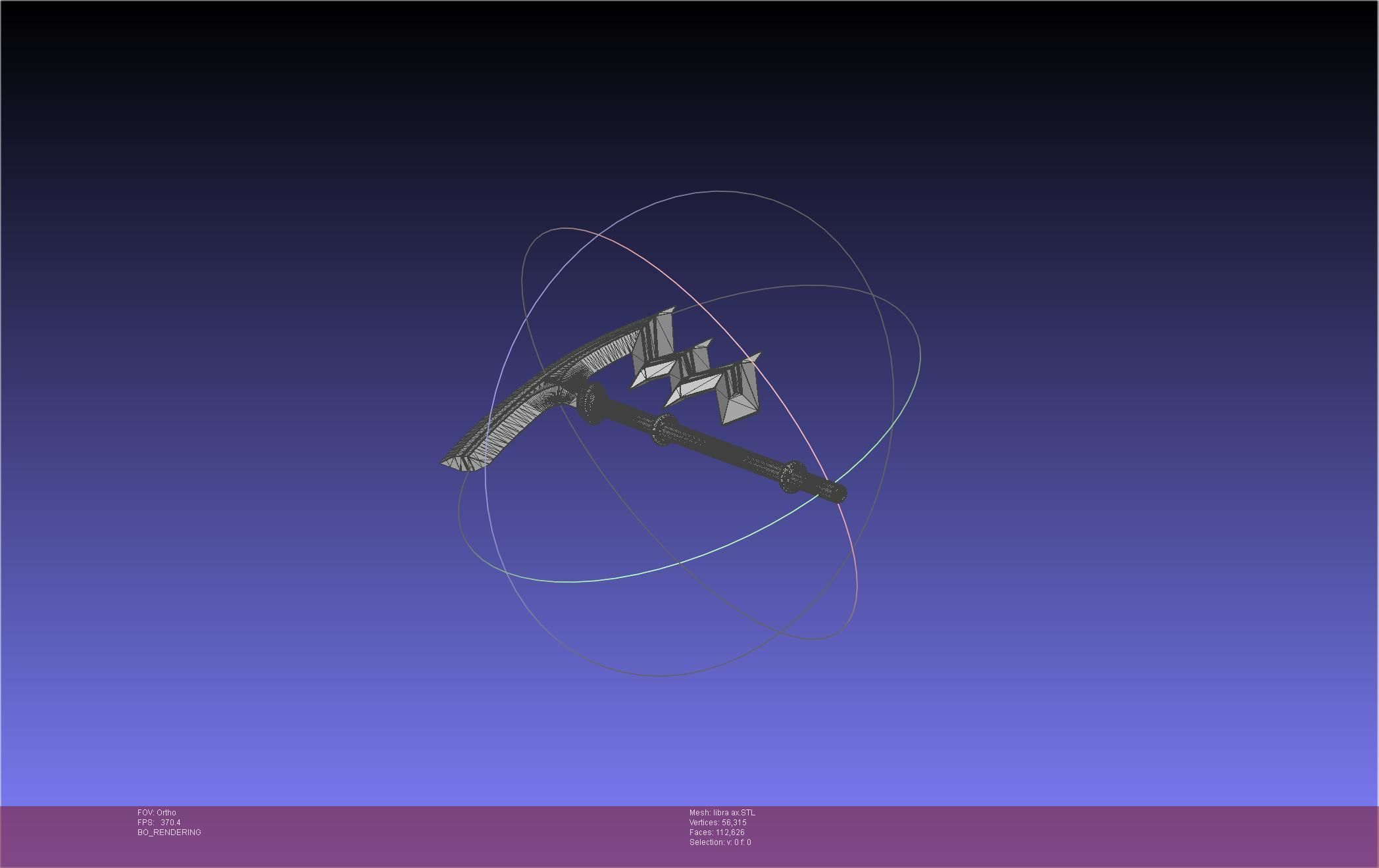 Fire Emblem Libra Axe 3D print model_32