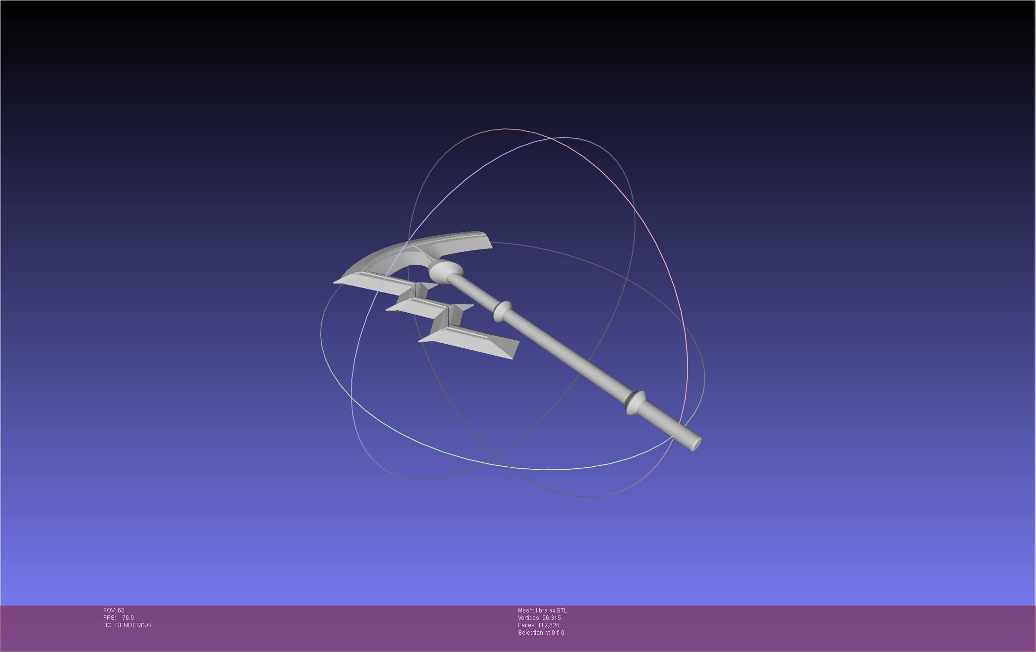 Fire Emblem Libra Axe 3D print model_8