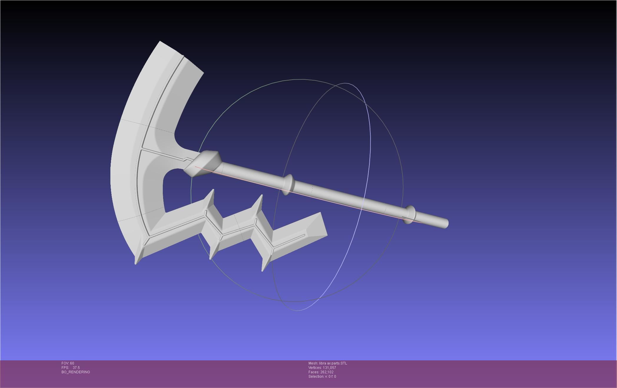 Fire Emblem Libra Axe 3D print model_47