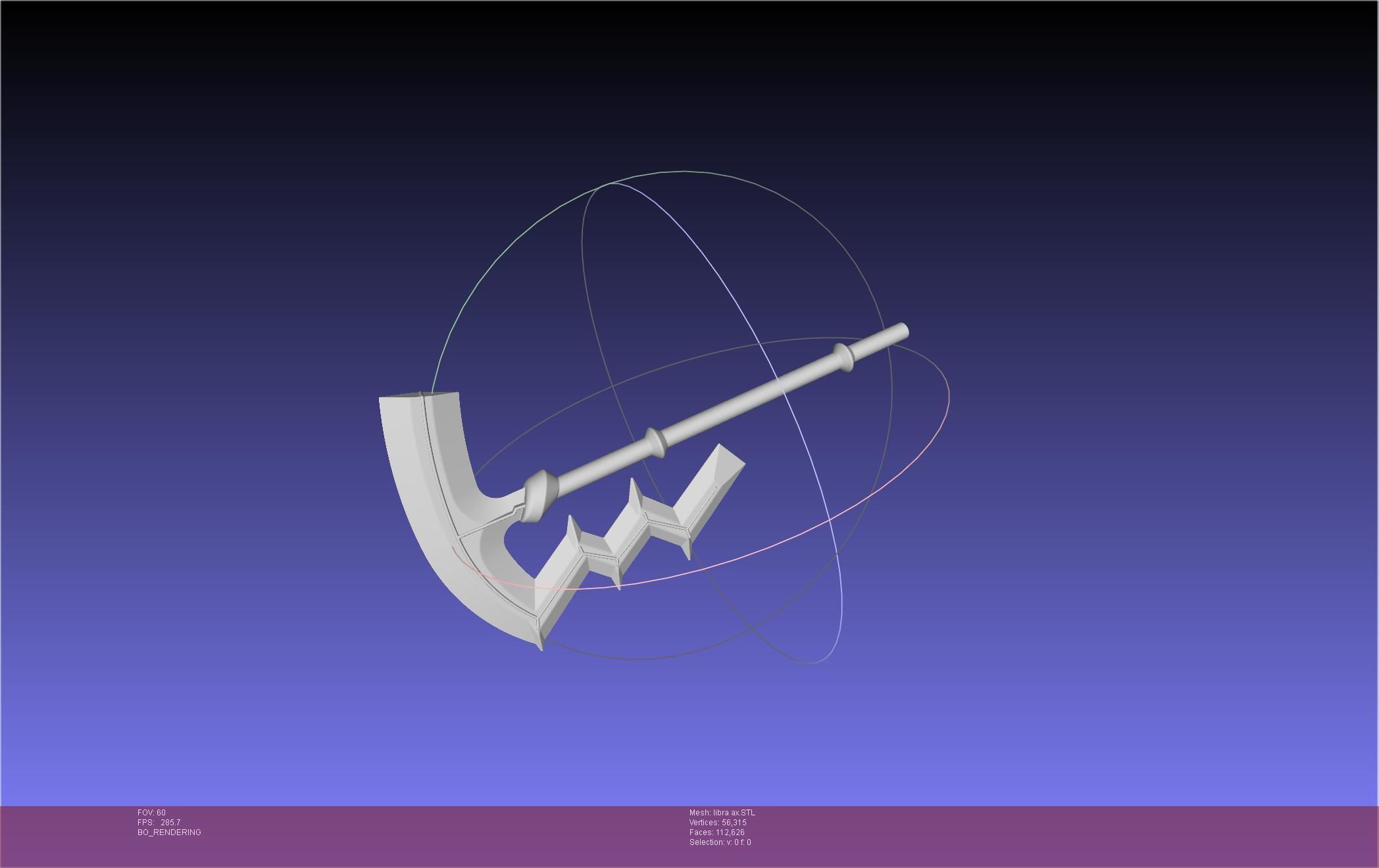 Fire Emblem Libra Axe 3D print model_22