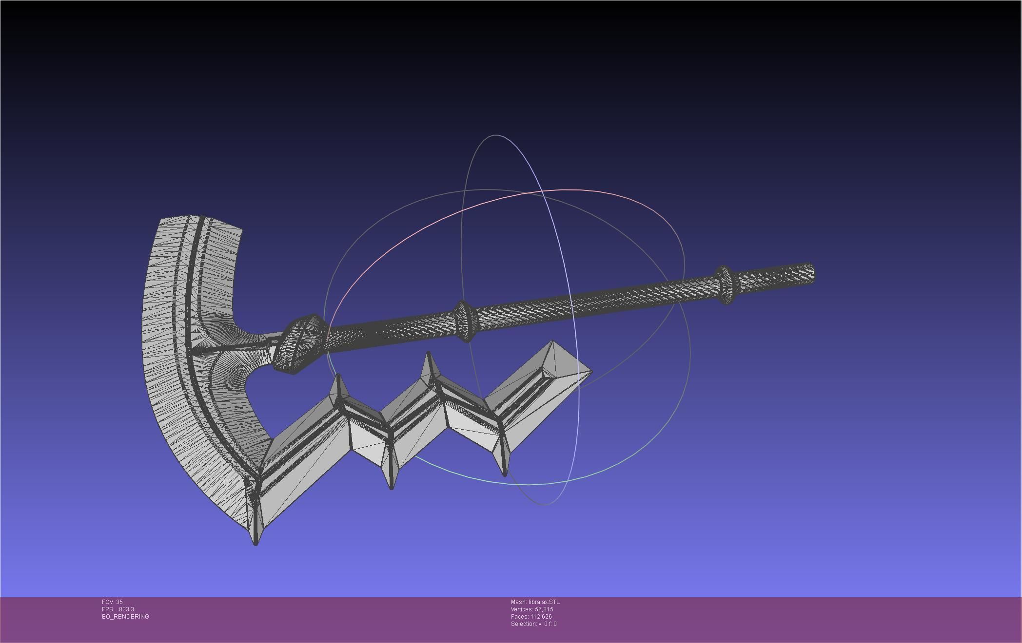 Fire Emblem Libra Axe 3D print model_38