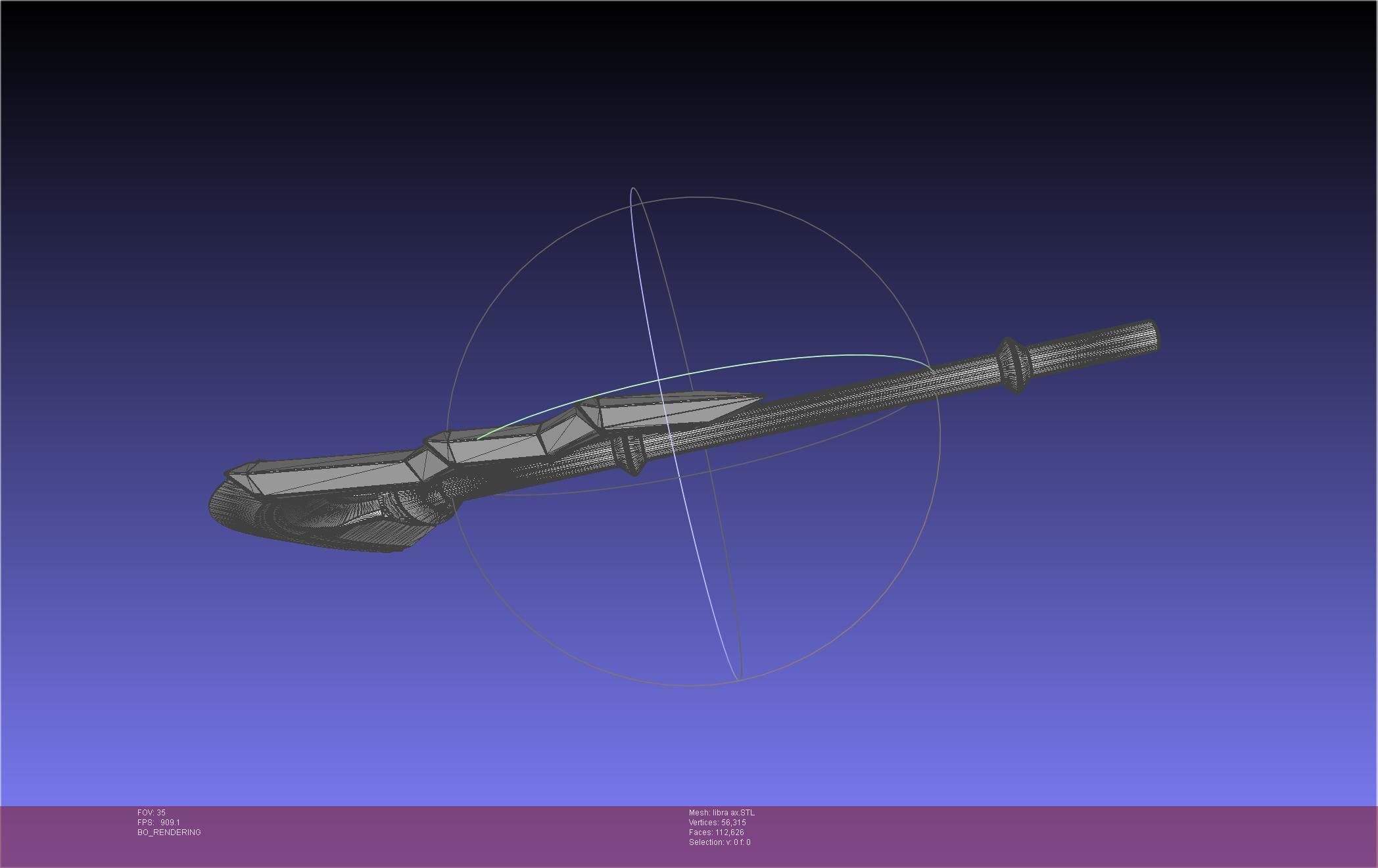 Fire Emblem Libra Axe 3D print model_37