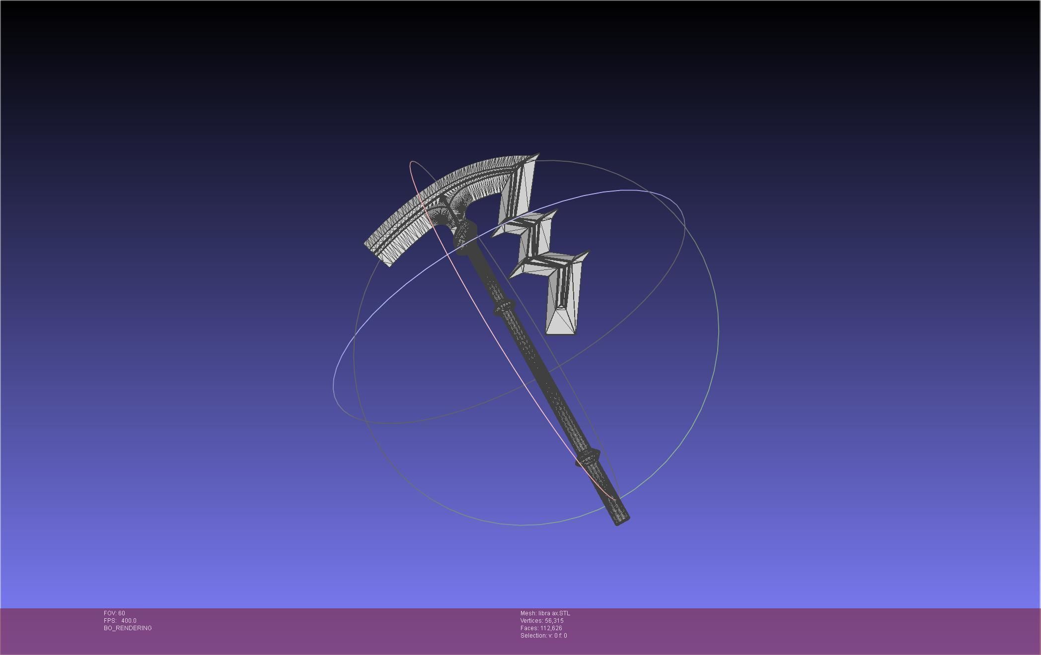 Fire Emblem Libra Axe 3D print model_24
