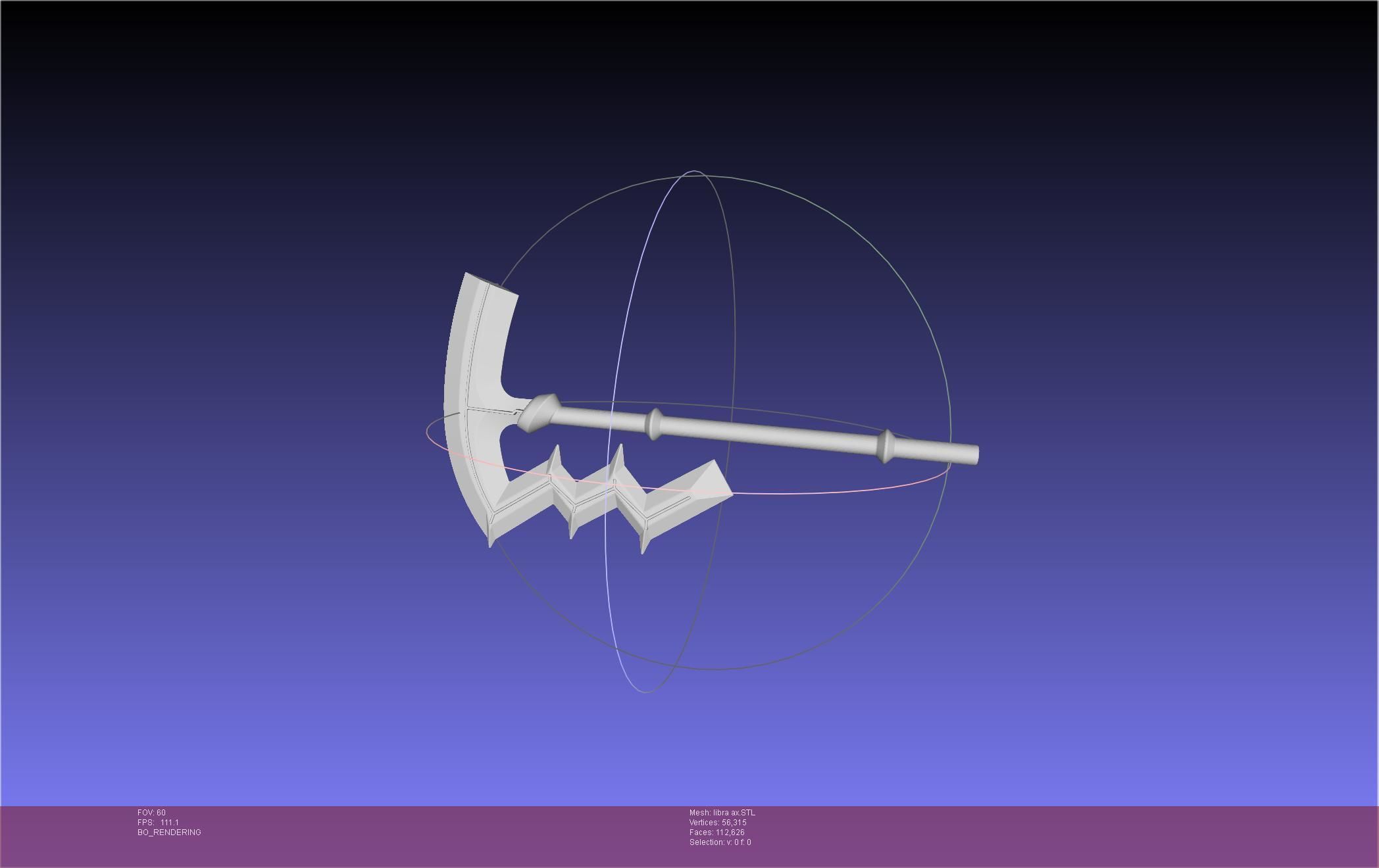 Fire Emblem Libra Axe 3D print model_17