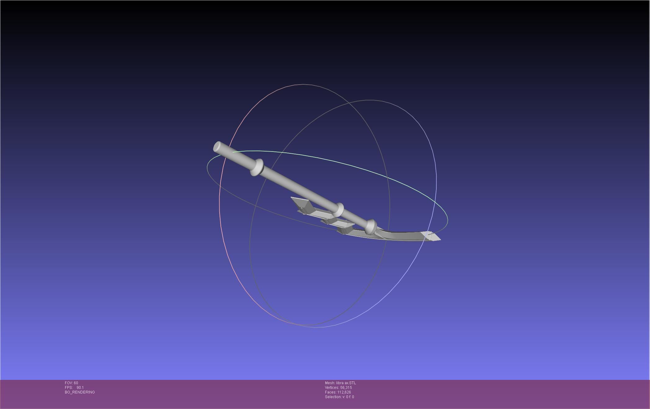 Fire Emblem Libra Axe 3D print model_13