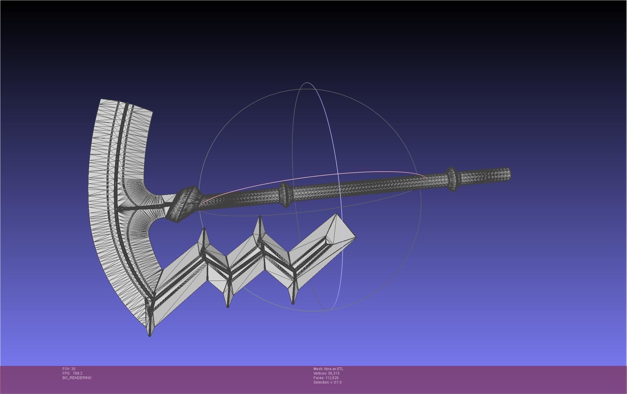 Fire Emblem Libra Axe 3D print model_39