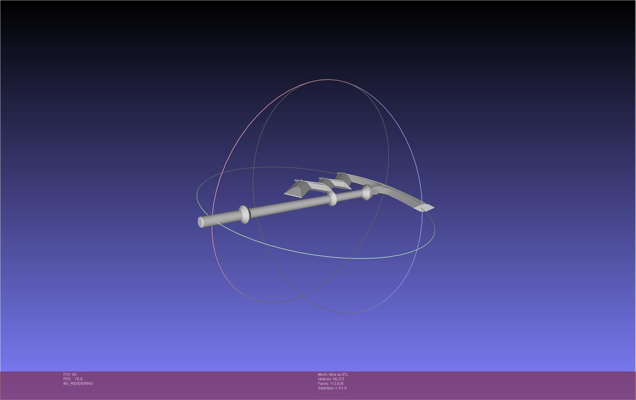 Fire Emblem Libra Axe 3D print model_7