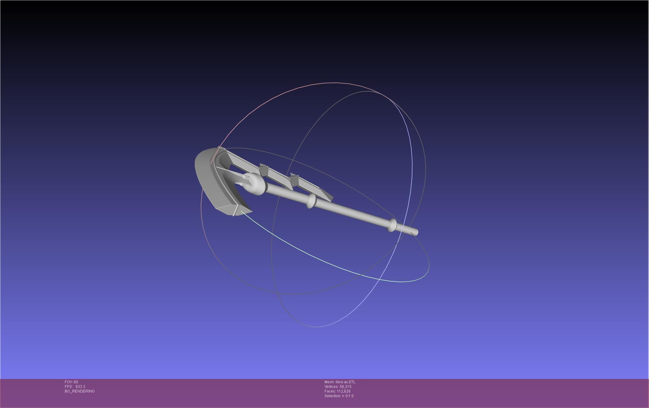 Fire Emblem Libra Axe 3D print model_19