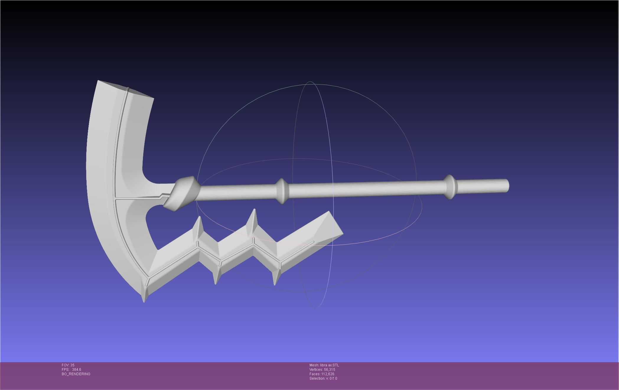 Fire Emblem Libra Axe 3D print model_40