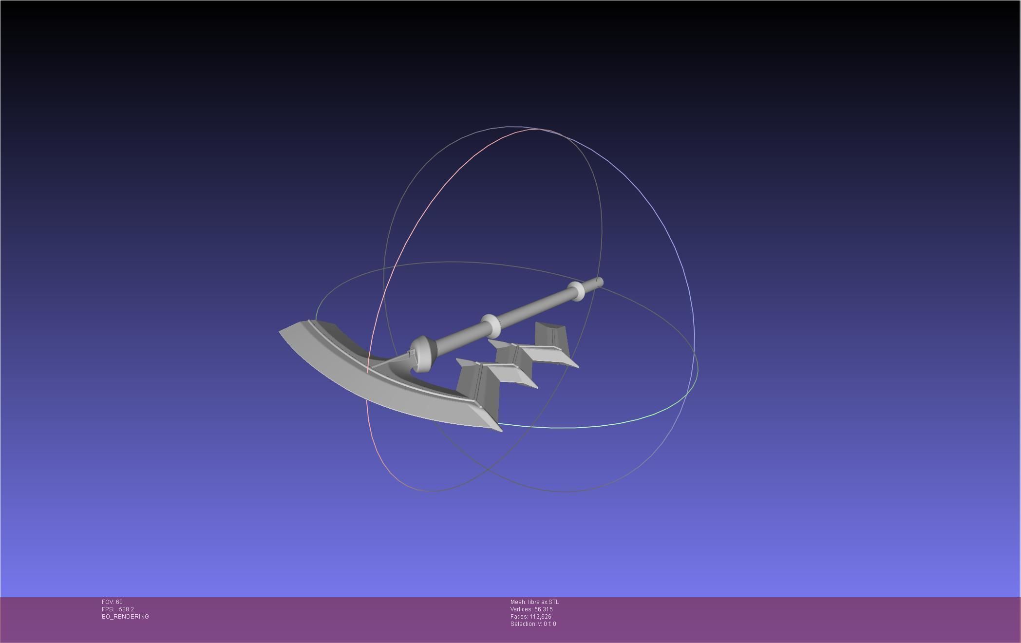 Fire Emblem Libra Axe 3D print model_21